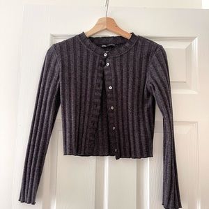 Zara ribbed cardigan small